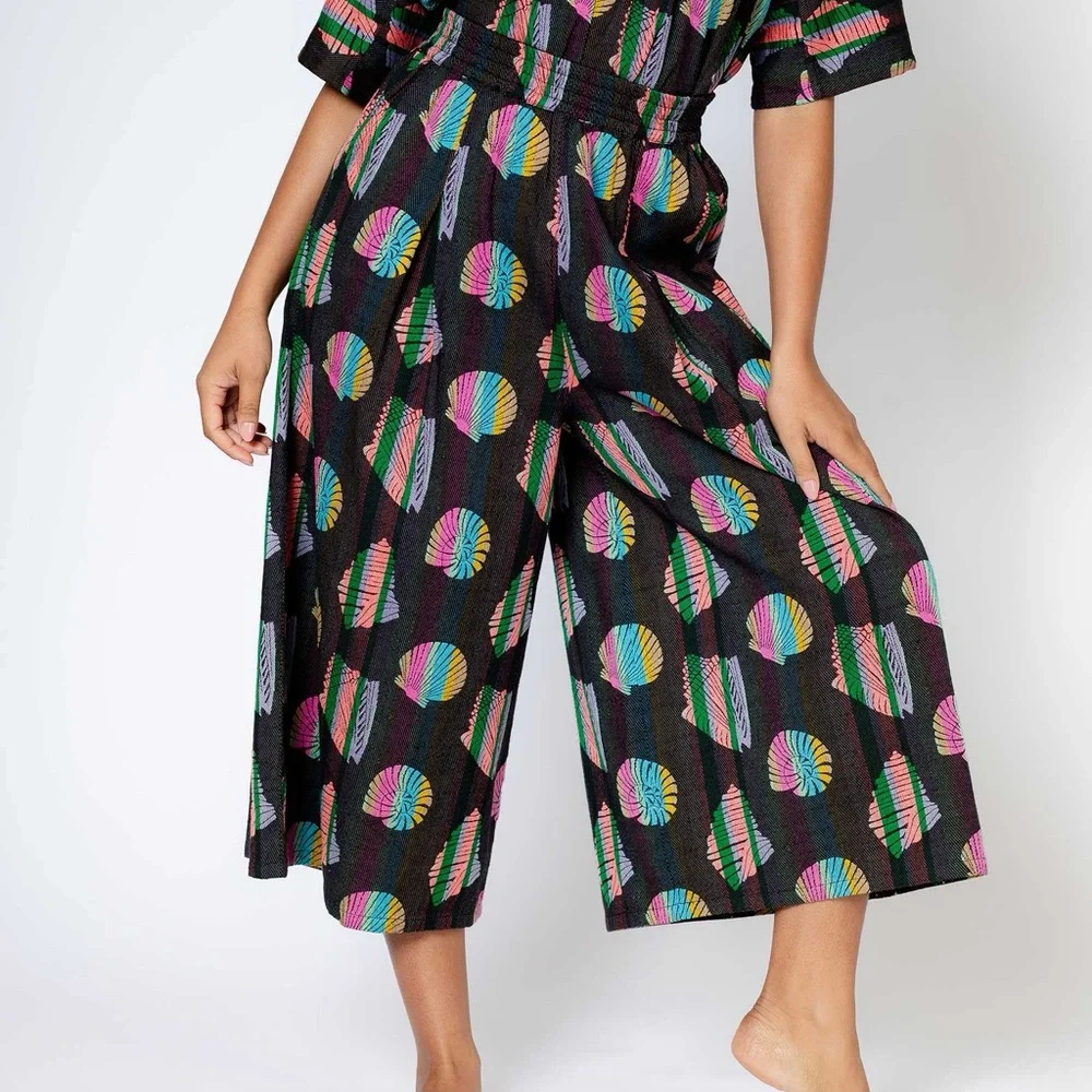 ACE & JIG jo midi wide-leg pants in beachcomber — size small NWT - Picture 3 of 9